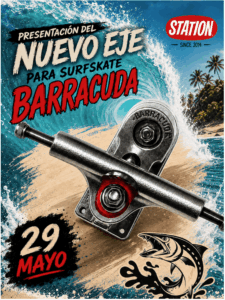 Presentación del nuevo eje para SurfSkate «Barracuda»